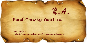 Mosánszky Adelina névjegykártya